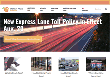 Tablet Screenshot of peachpass.com